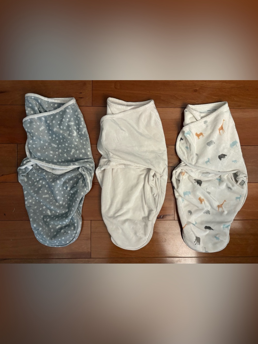 Adan + Anais SUPER SOFT 0-3 Month Baby Swaddle Essentials Velboa Wrap Unisex